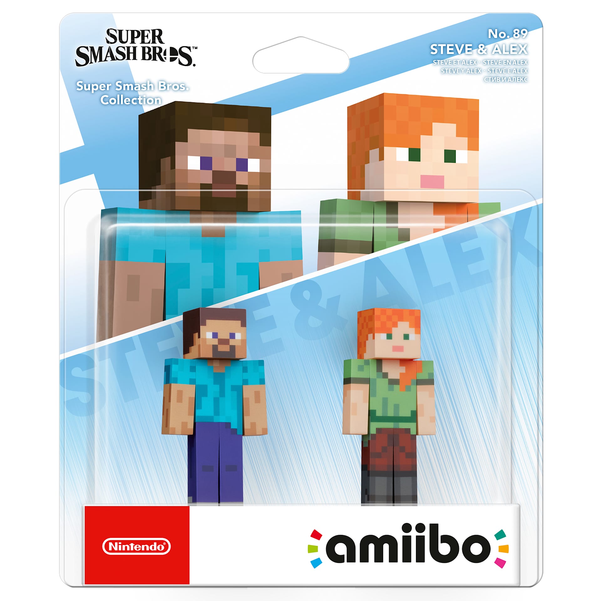 Steve & Alex No.89 Double Pack amiibo (Super Smash Bros. Collection)